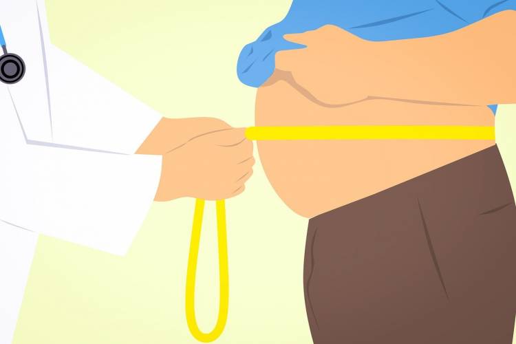 Begrenzung für den Bauch-Umfang